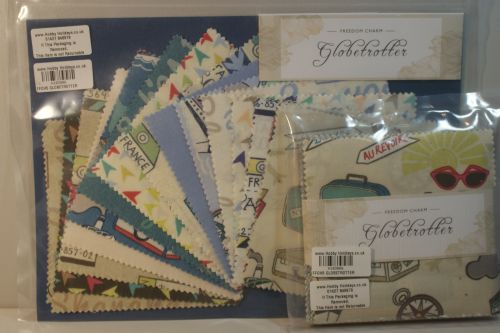 GLOBETROTTER 5 INCH CHARM PACK BY FABRIC FREEDOM